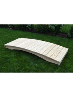 Plank Garden Bridge Unfinished 3' X 8' -Garden Care Shop 8613097 02v