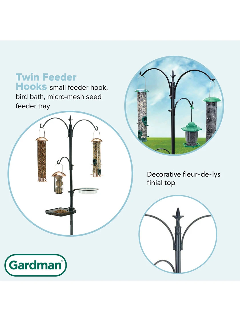 Gardman® Antique Finish Bird Feeding Station 8 Gardman® Antique Finish Bird Feeding Station - Image 6