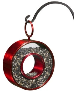 Circle Fly-Thru™ Bird Feeder With A Ruby Red Finish -Garden Care Shop 8613383 04v