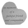 In Memory Of A Faithful Friend Memorial Stone -Garden Care Shop 8614136 02V 3 4 in memory of a faithful friend memorial stone