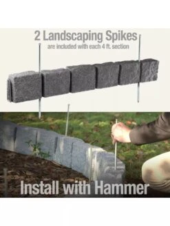 Beuta™ 6-Block Edging Section, 4 Pack -Garden Care Shop 8614155 03V 3 4