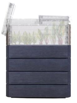 Modular Rectangular Raised Bed Kit With Translucent Panels & Lid -Garden Care Shop 8614250 01V
