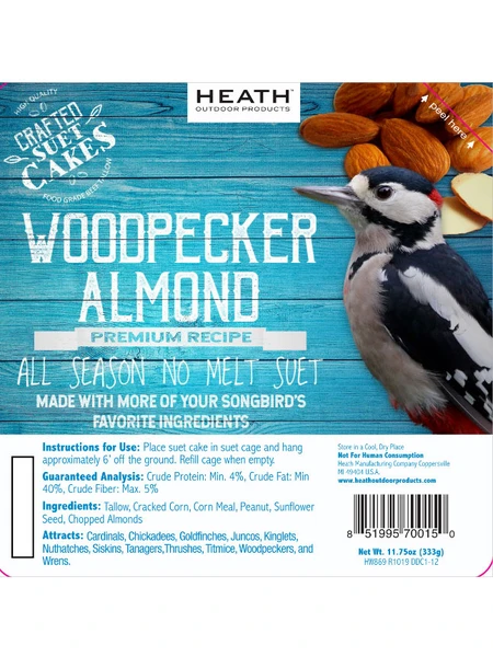Woodpecker Almond Suet, 11.75 OZ, 12 Pack 5 Woodpecker Almond Suet, 11.75 OZ, 12 Pack - Image 3